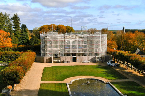Vidéo drone de suivi de chantier - Le château de Bouges